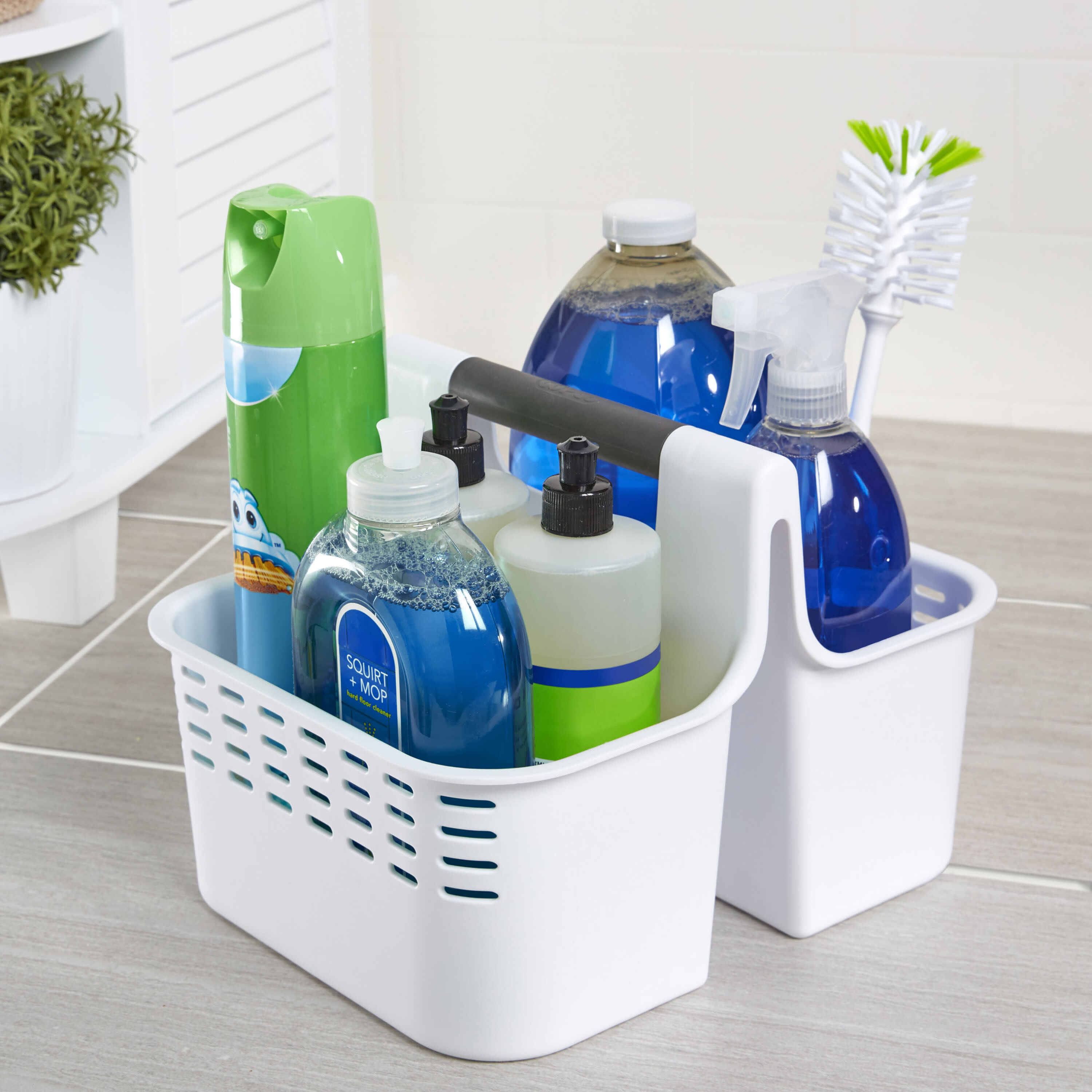 Copco Basics Bath And Cleaning Caddy in White 